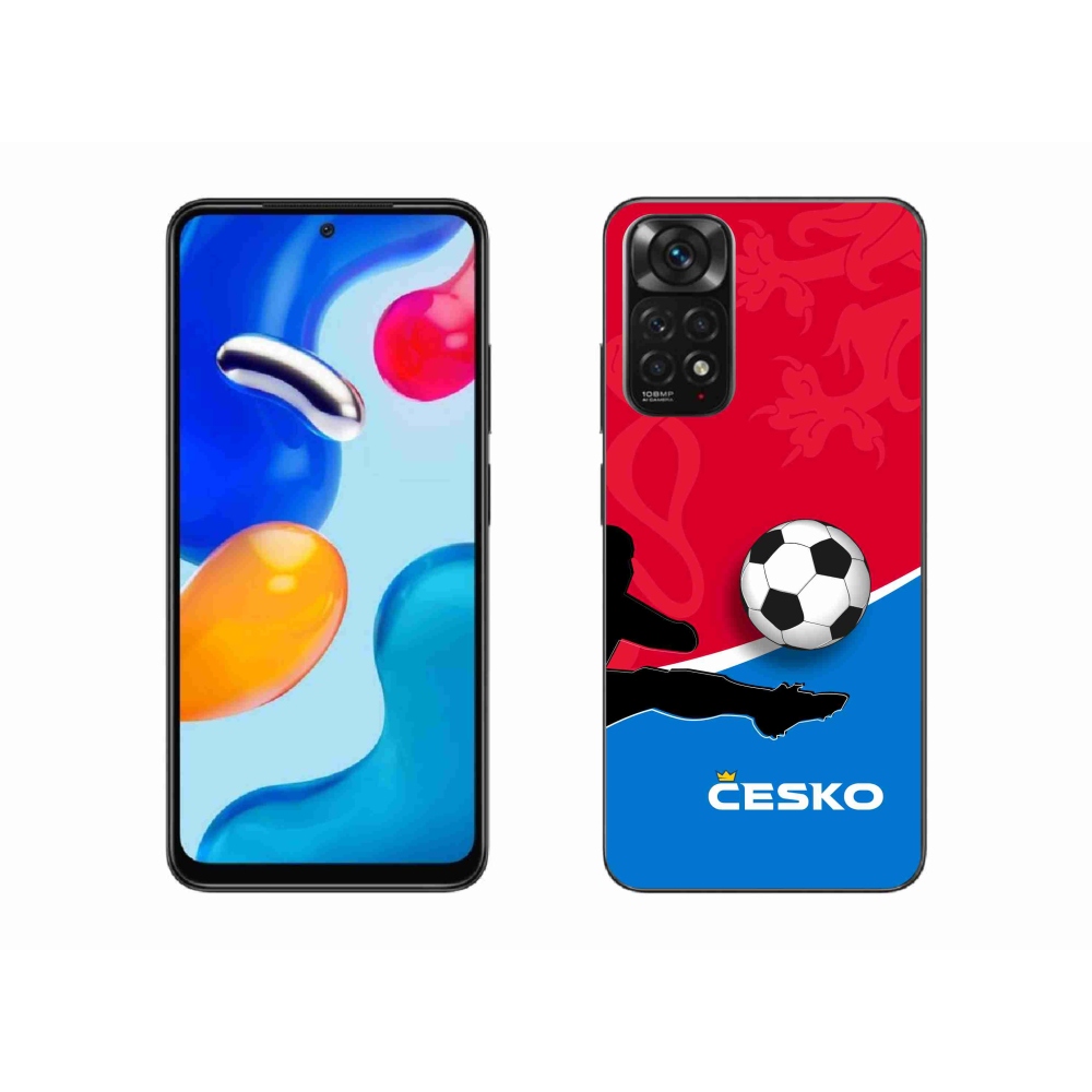 Gelový kryt mmCase na Xiaomi Redmi Note 11S 4G - fotbal Česko 2