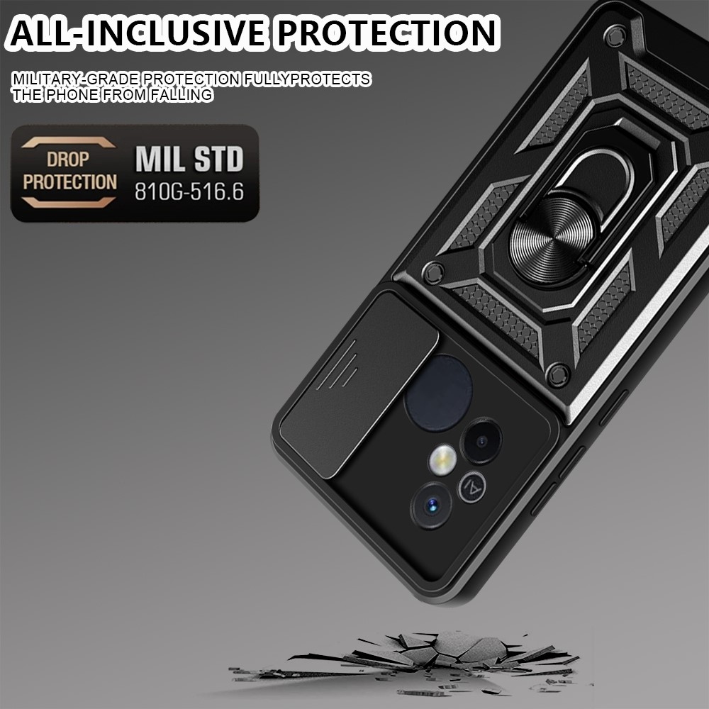 Slide odolný kryt na Xiaomi Redmi 12C - černý
