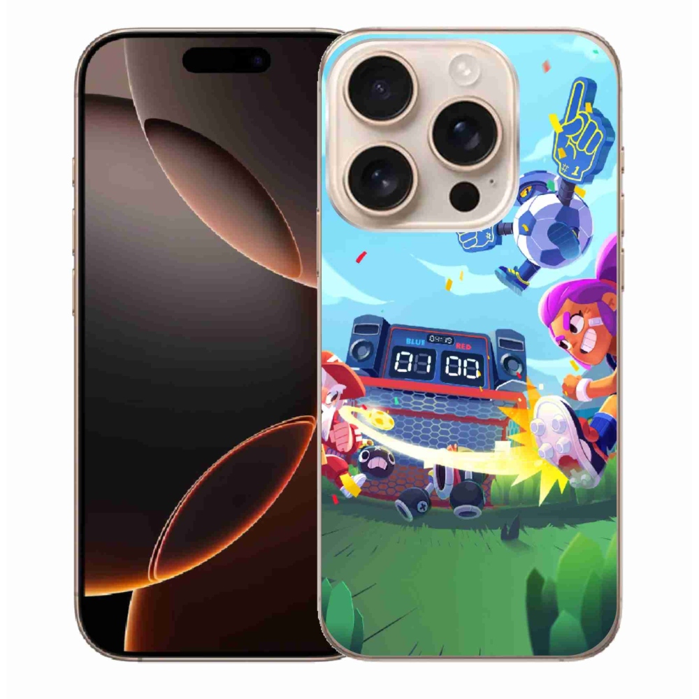 Gelový kryt mmCase na iPhone 16 Pro Max - brawl stars 1