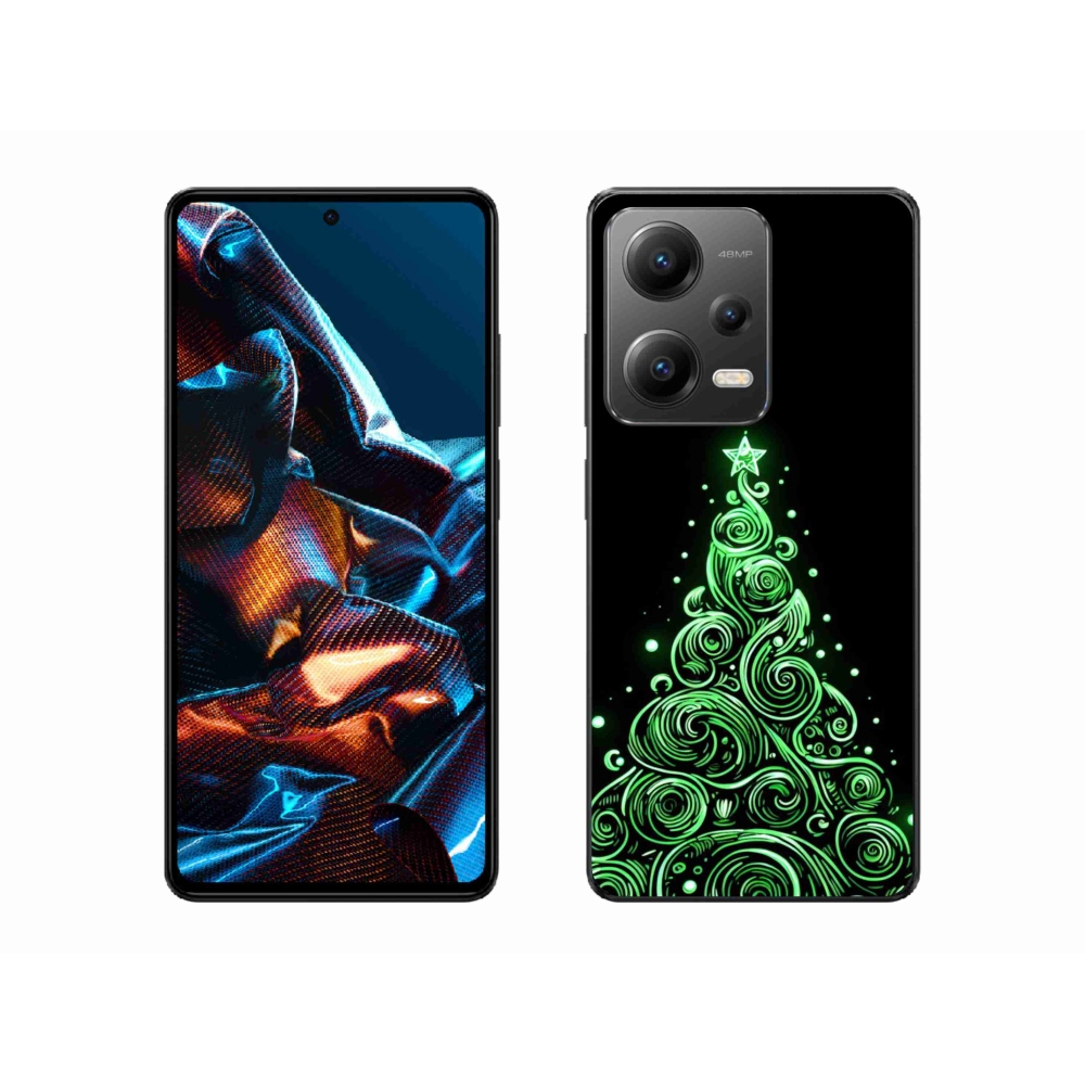 Gelový kryt mmCase na Xiaomi Redmi Note 12 Pro 5G - neonový vánoční stromek 3