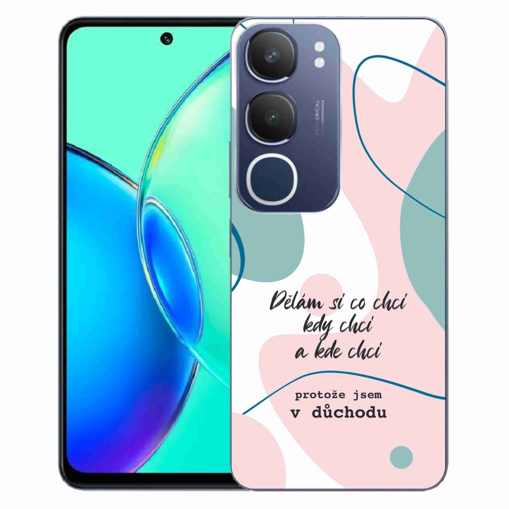 Gelový kryt mmCase na Vivo Y19s - vtipný text 10 bílé pozadí