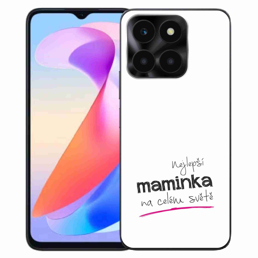 Gelový kryt mmCase na Honor X6a - nejlepší maminka 4 bílé pozadí