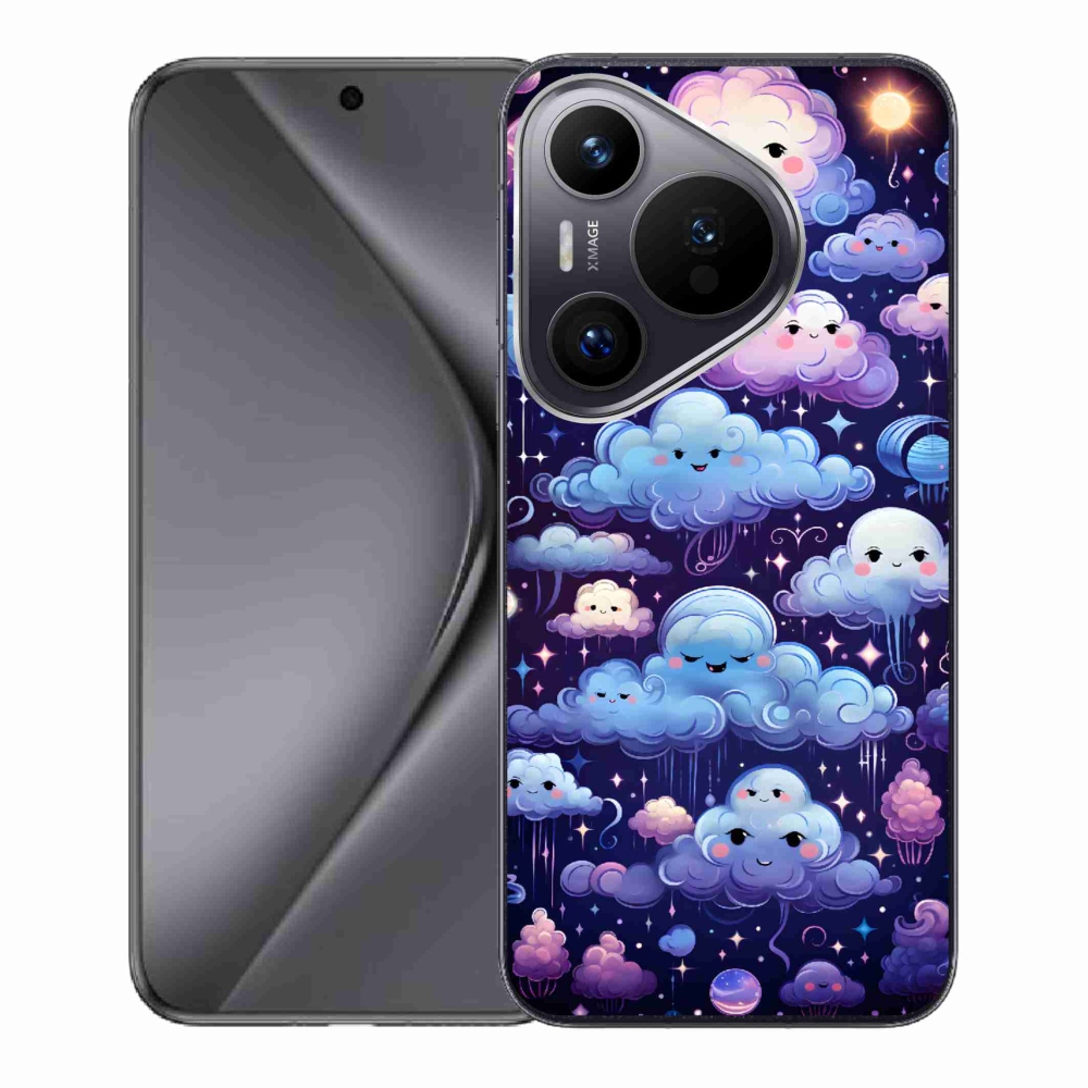 Gelový kryt mmCase na Huawei Pura 70 - mráčky