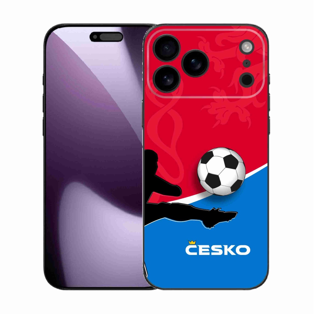 Gelový kryt mmCase na iPhone 17 Pro Max - fotbal Česko 2