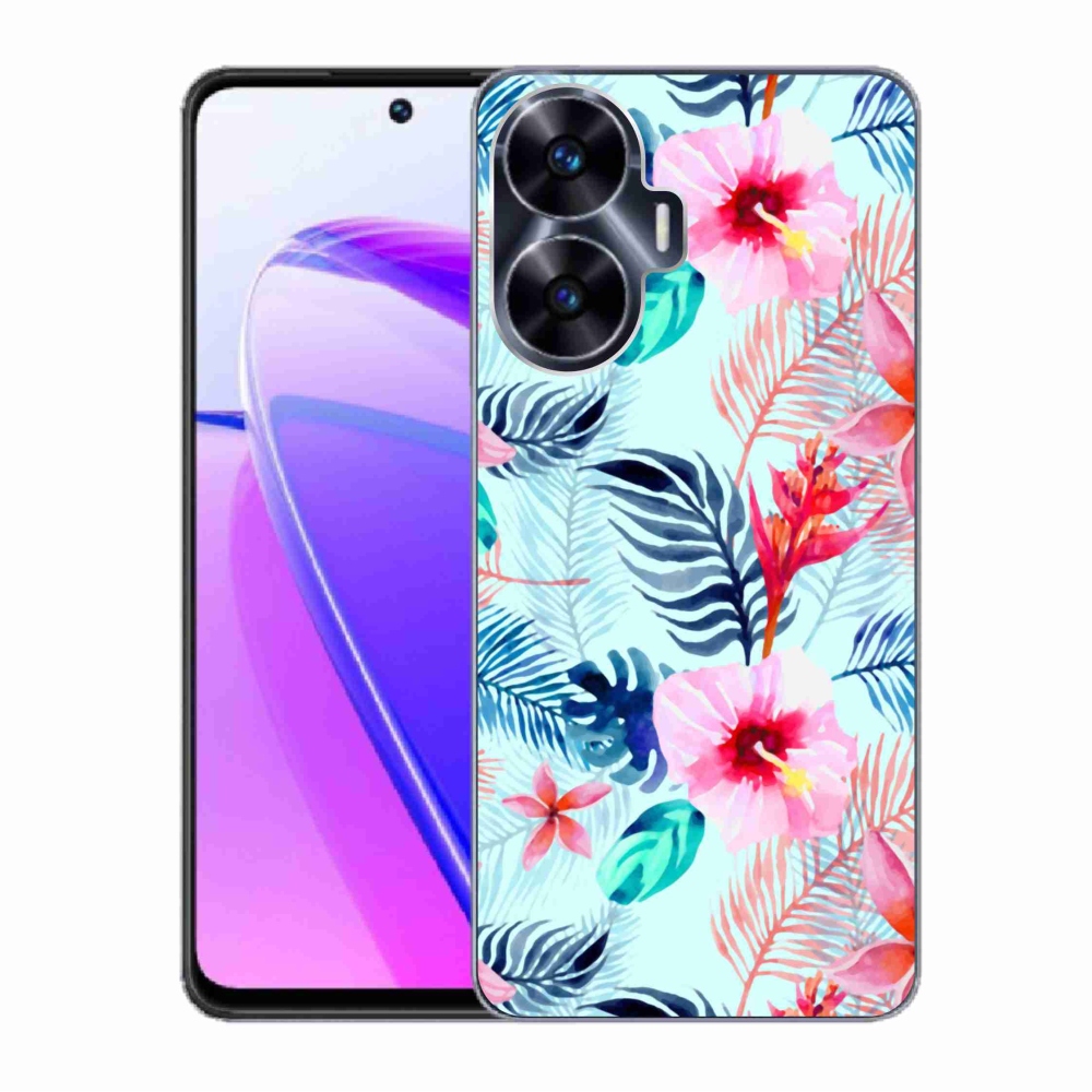 Gelový kryt mmCase na Realme C55 - květiny