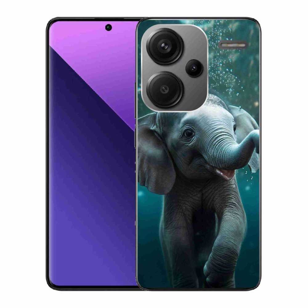 Gelový kryt mmCase na Xiaomi Redmi Note 13 Pro+ 5G - slůně pod vodou