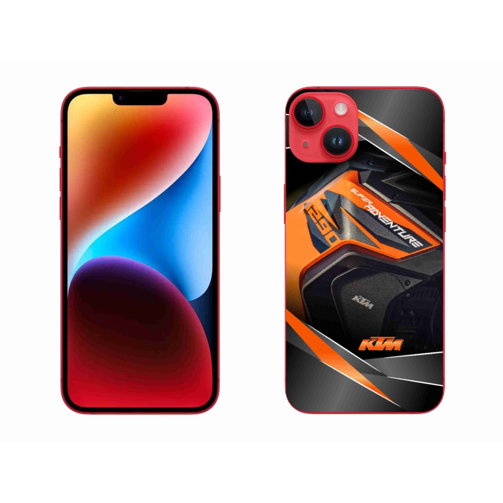 Gelový kryt mmCase na iPhone 14 Plus - motorka ktm