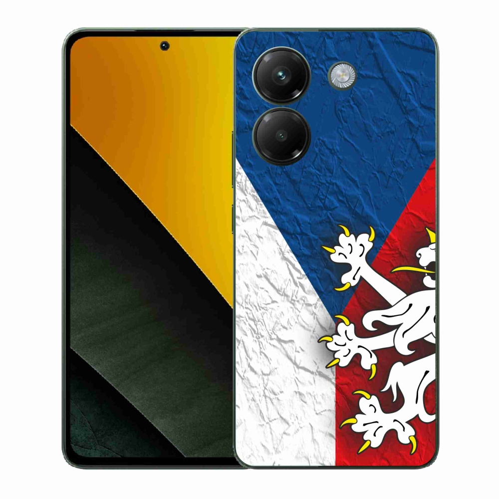 Gelový kryt mmCase na Xiaomi Poco M7 Pro 5G - česká vlajka 1