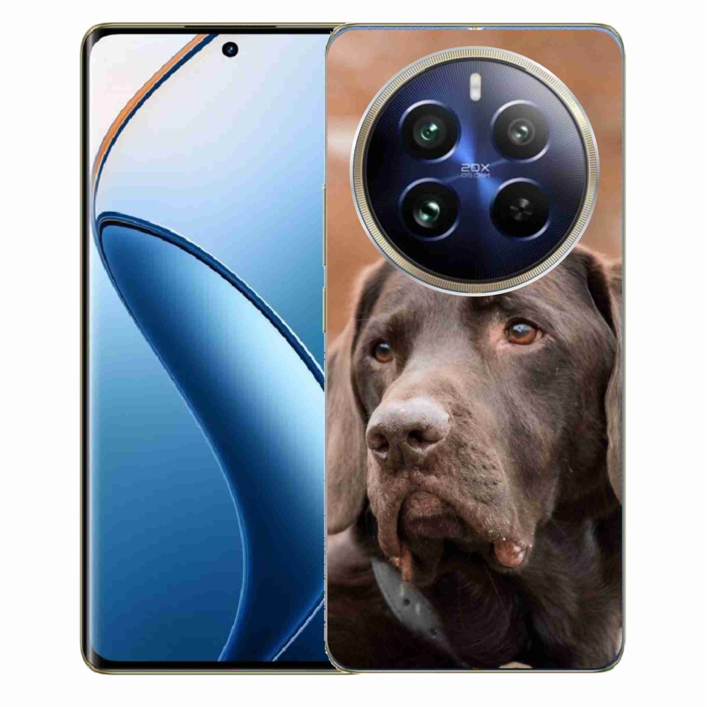 Gelový obal mmCase na Realme 12 Pro 5G/12 Pro+ 5G - hnědý labrador