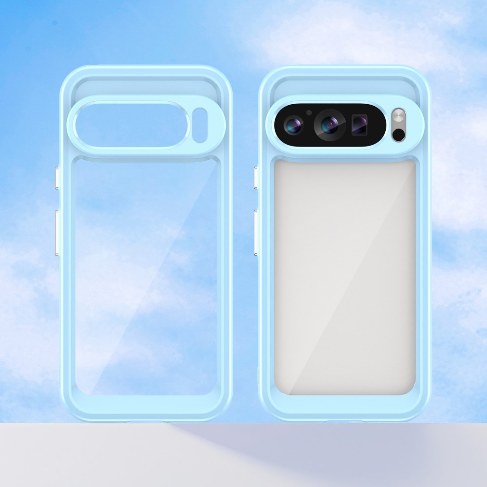 Gelový obal s pevnými zády na Google Pixel 9/9 Pro - modrý
