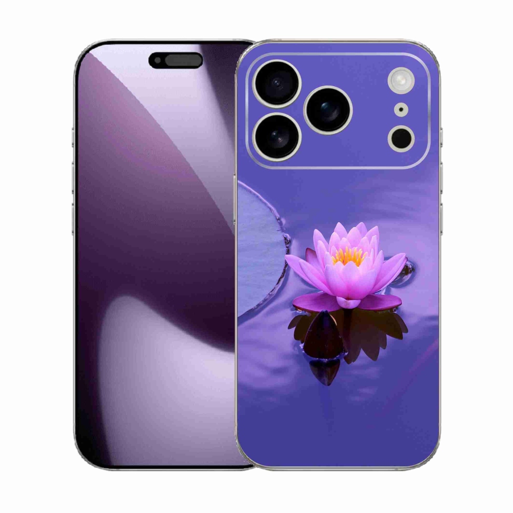 Gelový kryt mmCase na iPhone 17 Pro - květ na hladině