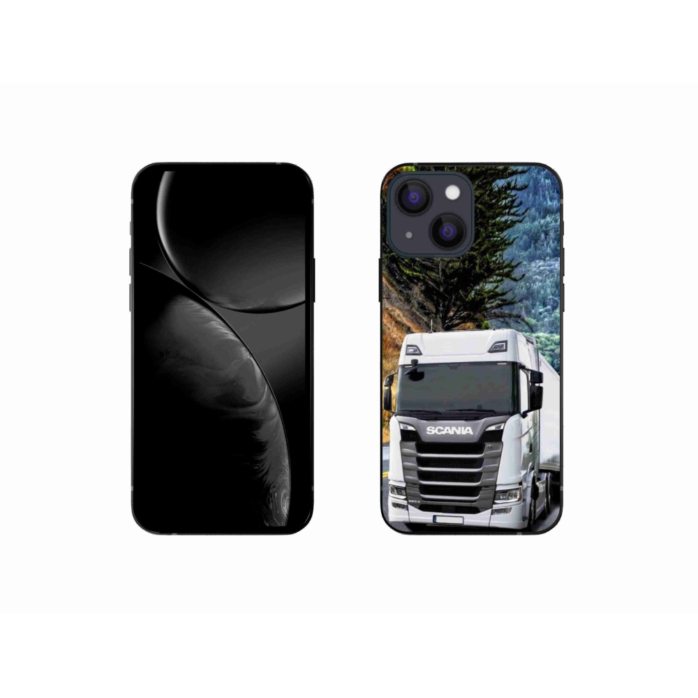 Gelový kryt mmCase na iPhone 13 mini - kamion 1