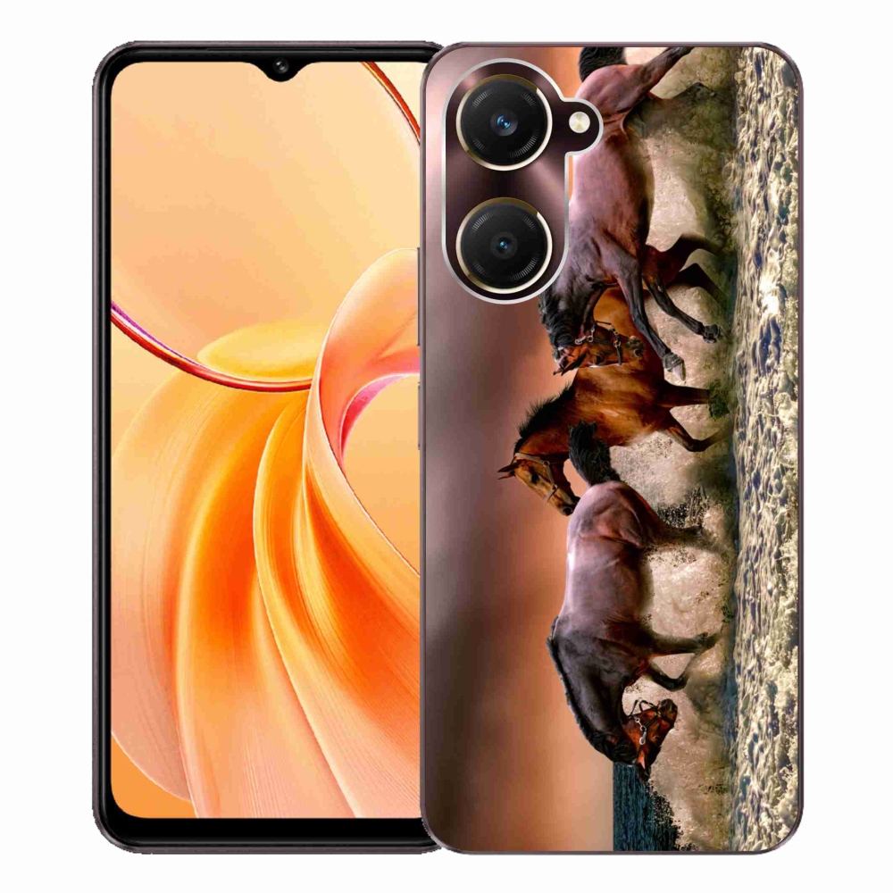 Gelový kryt mmCase na Vivo Y28s 5G - koně 1