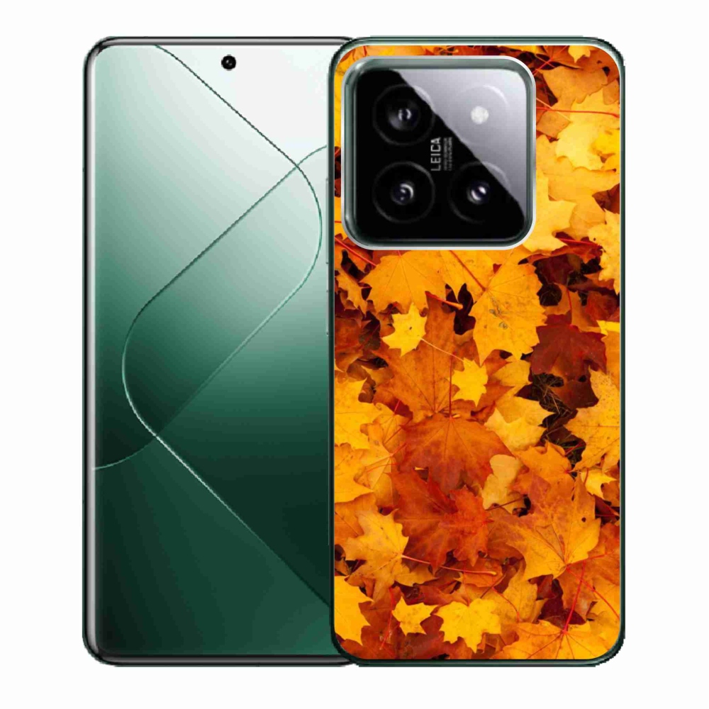 Gelový kryt mmCase na Xiaomi 14 - javorové listy