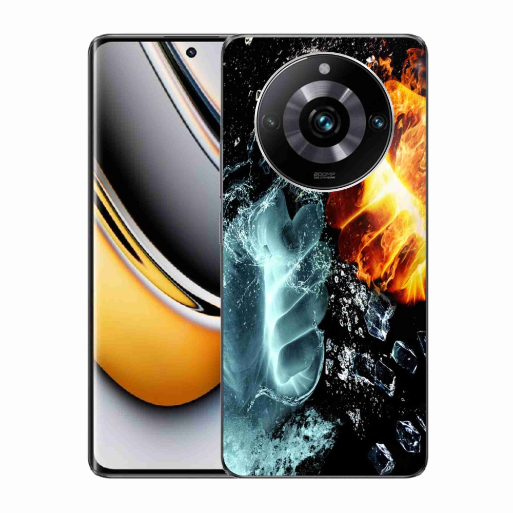 Gelový kryt mmCase na Realme 11 Pro/11 Pro+ - voda a oheň