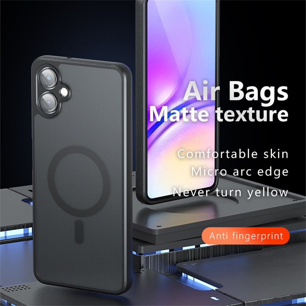 Case matný gelový obal s MagSafe na Samsung Galaxy A06 4G - černý