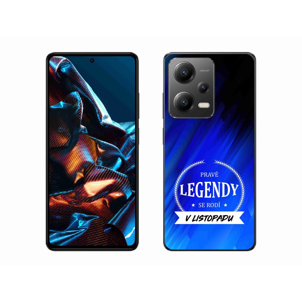 Gelový kryt mmCase na Xiaomi Redmi Note 12 Pro 5G - legendy v listopadu modré pozadí