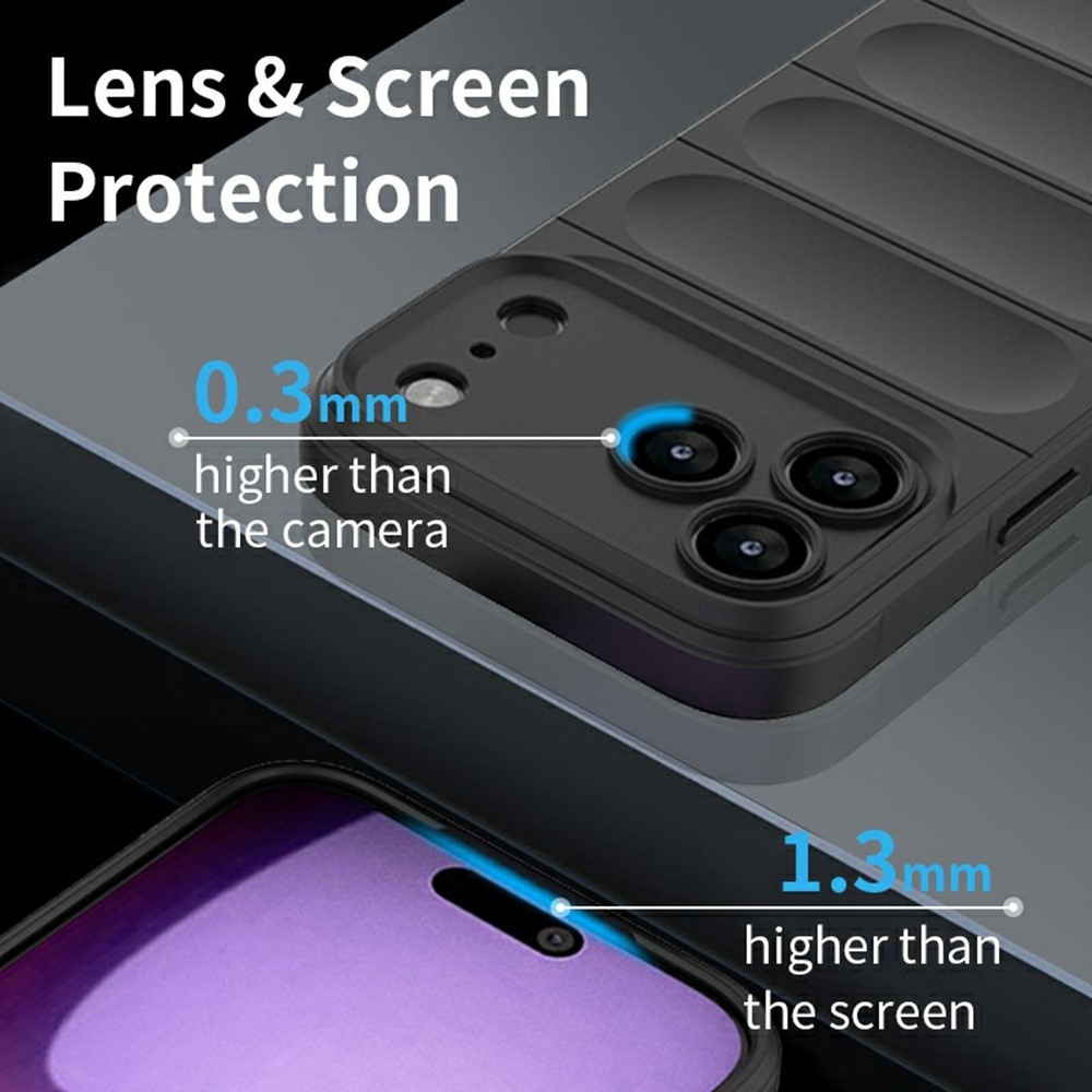 Rugg odolný gelový obal na iPhone 17 Pro Max - černý