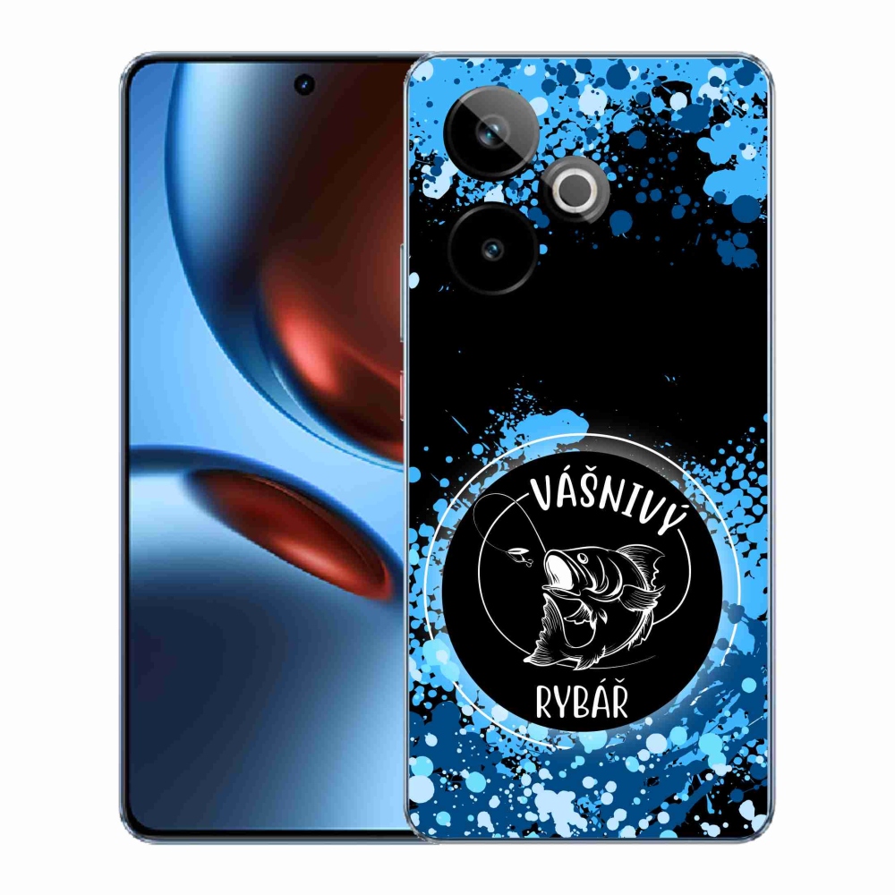 Gelový kryt mmCase na Realme GT 7 5G/GT 7T 5G - vášnivý rybář černé pozadí