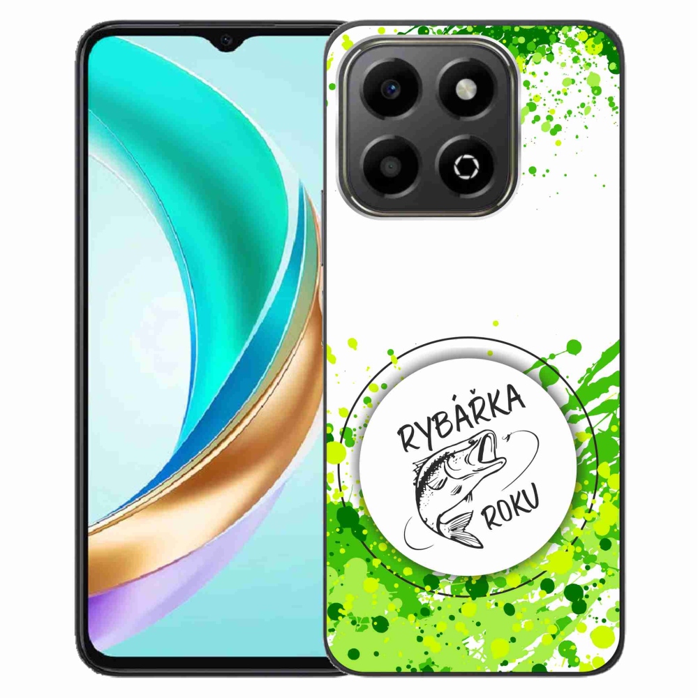 Gelový kryt mmCase na Honor X6b - rybářka roku bílé pozadí