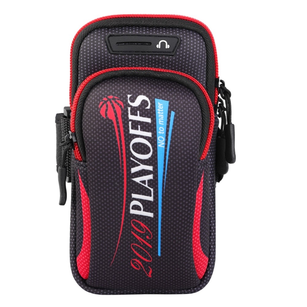Arm playoffs univerzální sportovní kapsička na ruku 190 x 90 mm - černá/červená