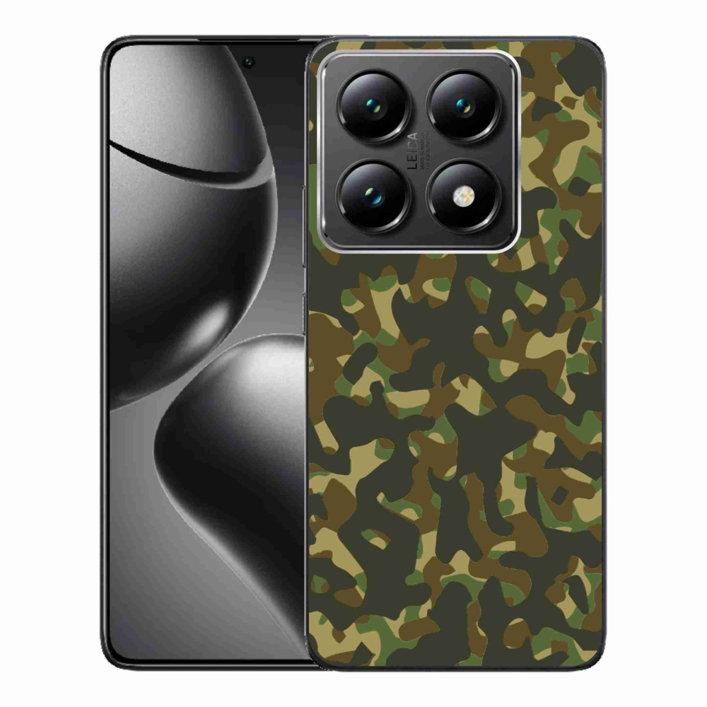 Gelový kryt mmCase na Xiaomi 14T Pro - maskáčový vzor 1