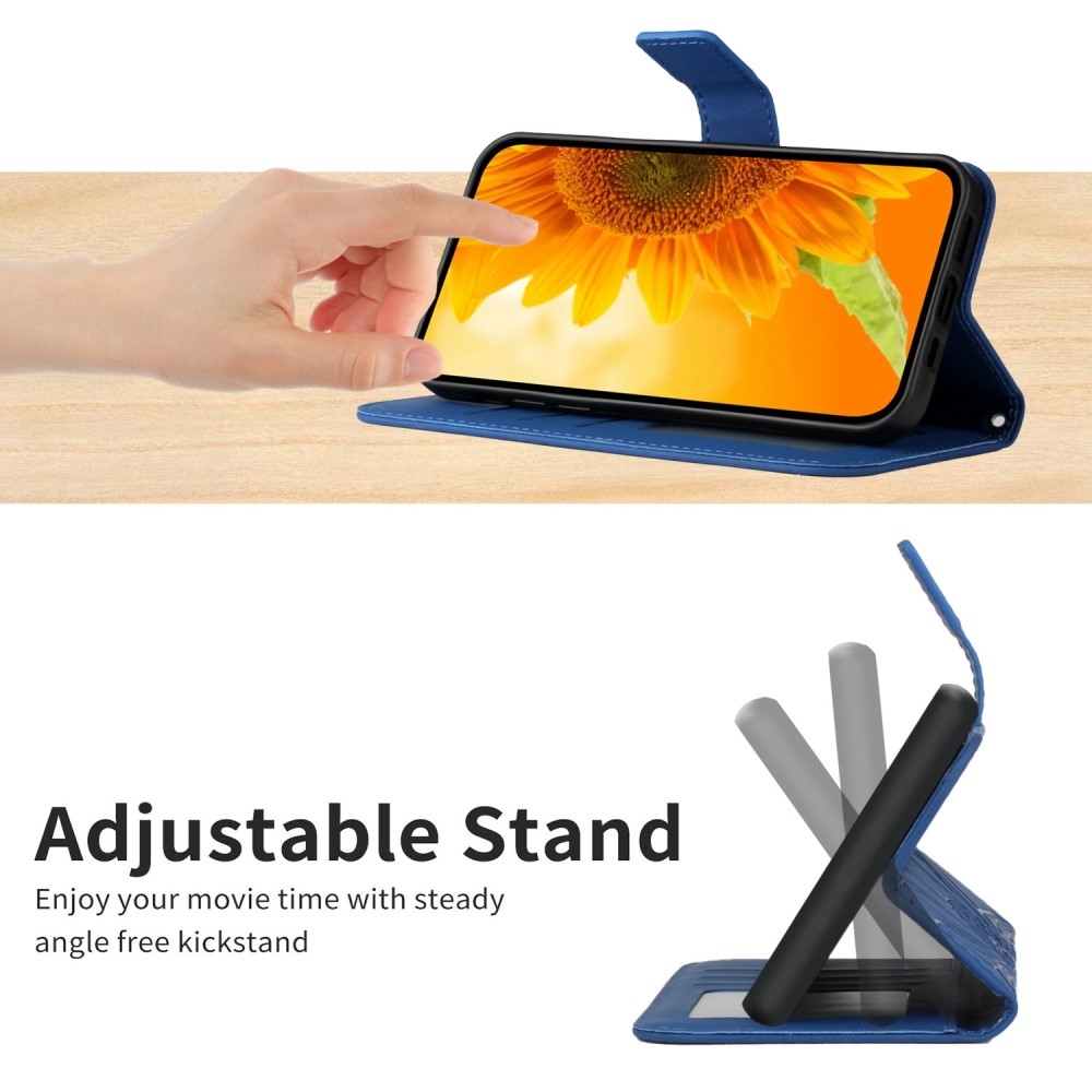 Sunflower knížkové pouzdro na Vivo X80 Lite - modré