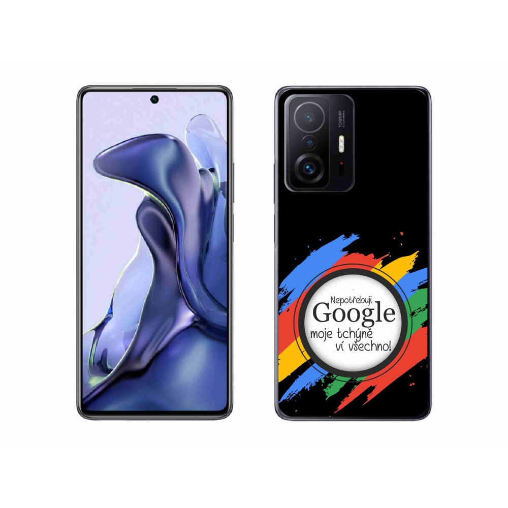 Gelový kryt mmCase na Xiaomi 11T Pro - tchýně ví všechno černé pozadí