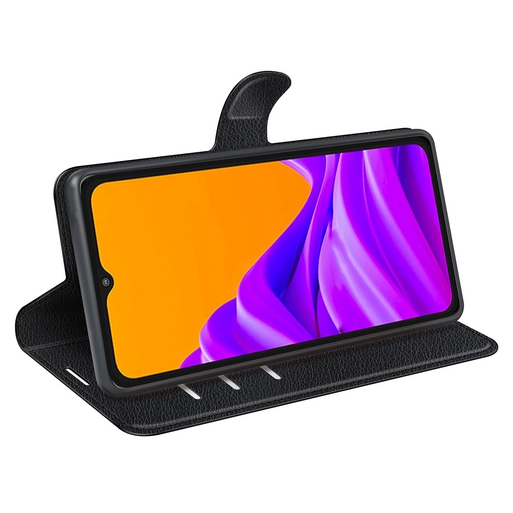 Litchi knížkové pouzdro na Samsung Galaxy Xcover 7 Pro - černé