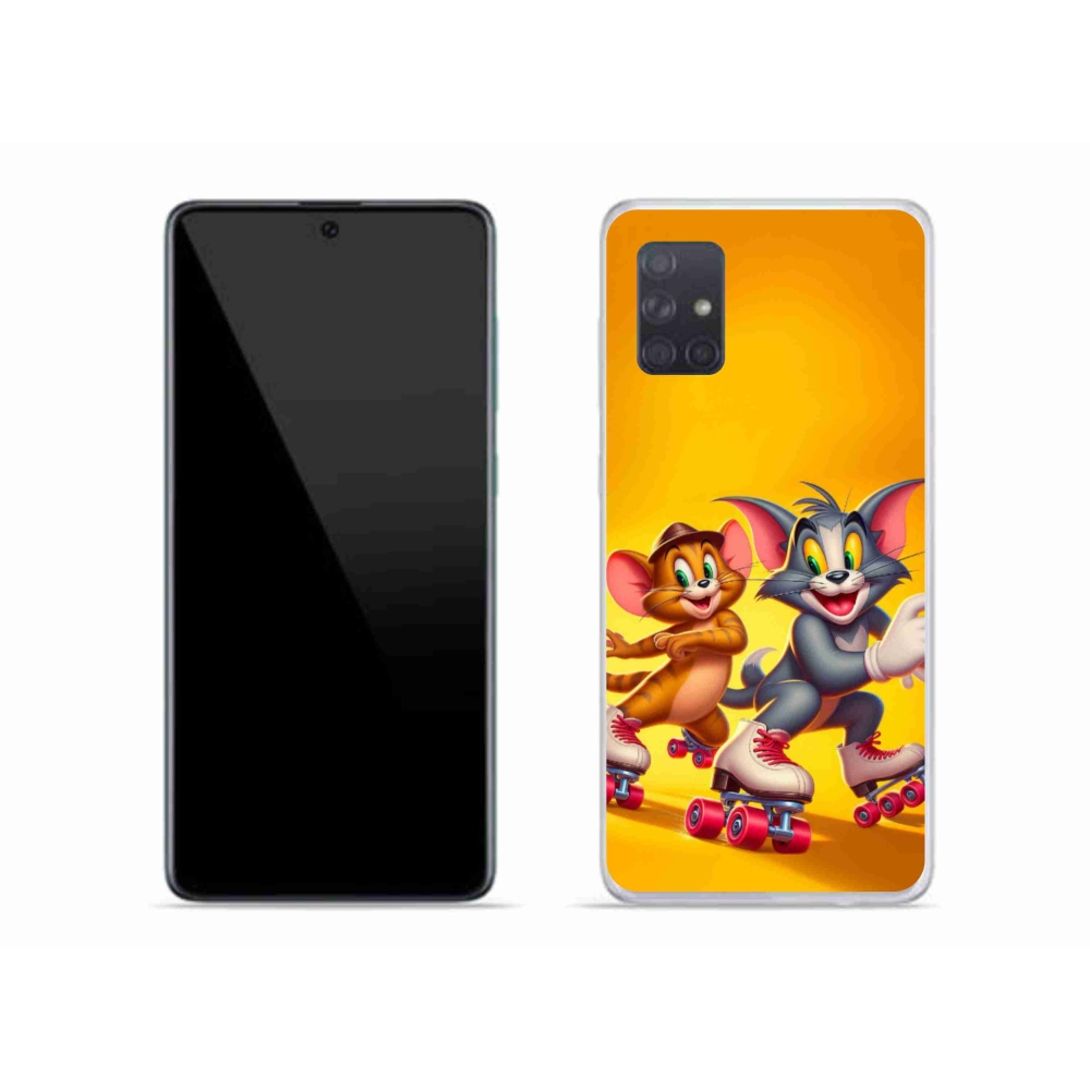 Gelový kryt mmCase na Samsung Galaxy A71 - tom a jerry