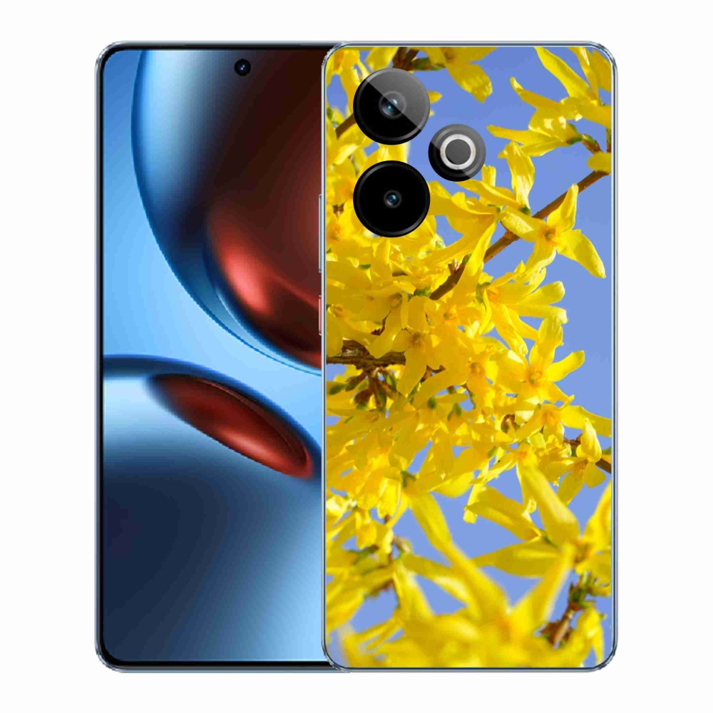 Gelový kryt mmCase na Realme GT 7 5G/GT 7T 5G - žluté květy