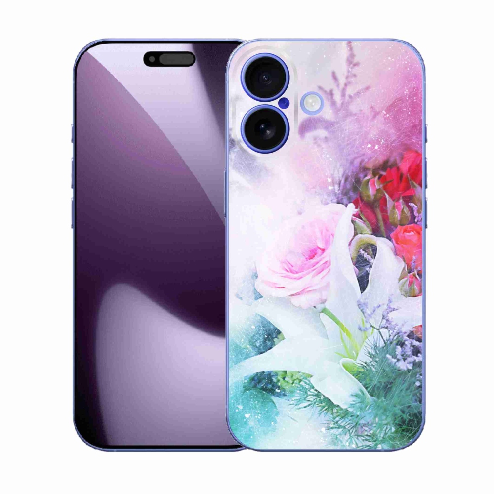 Gelový kryt mmCase na iPhone 17 - květiny 4