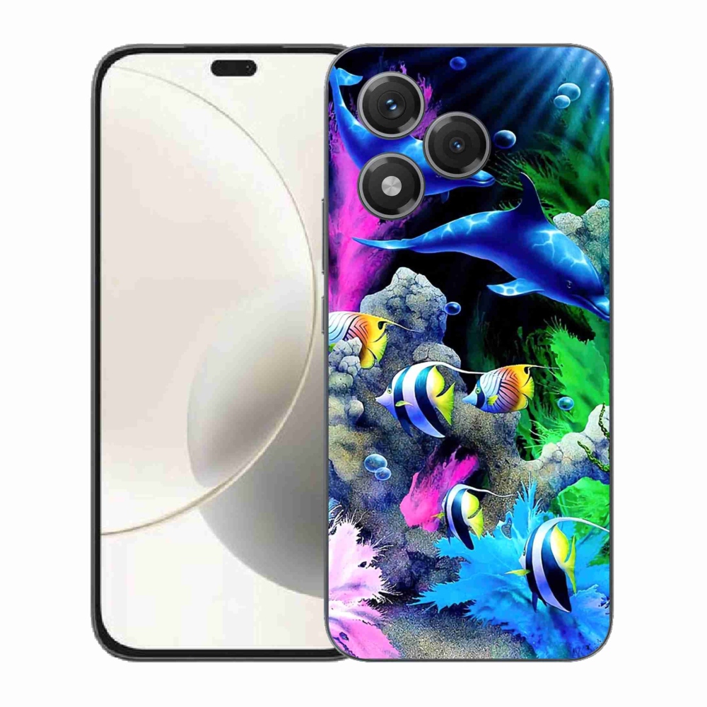 Gelový kryt mmCase na Honor 400 Lite - mořský svět