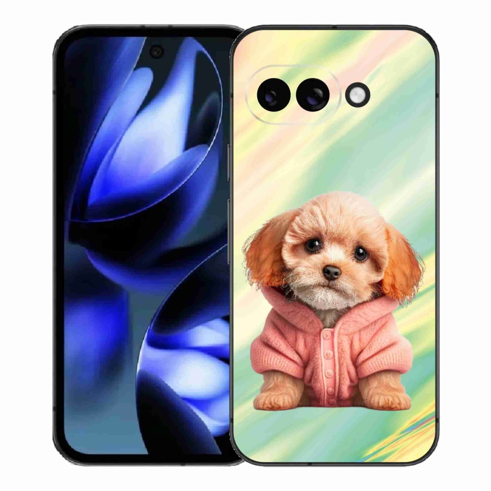 Gelový kryt mmCase na Google Pixel 9a - štěně ve svetru