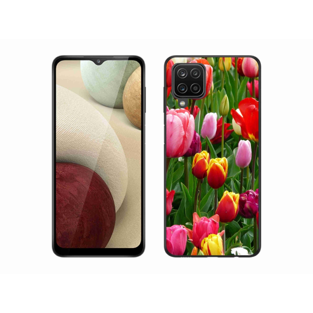 Gelový kryt mmCase na Samsung Galaxy M12 - tulipány