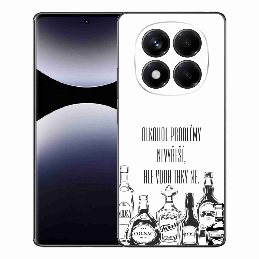 Gelový kryt mmCase na Xiaomi Redmi Note 14 Pro - vtipný text bílé pozadí