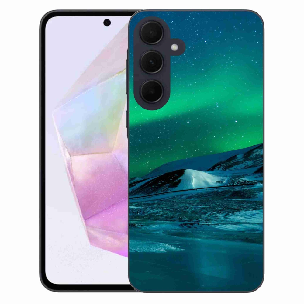 Gelový kryt mmCase na Samsung Galaxy A35 5G - polární záře