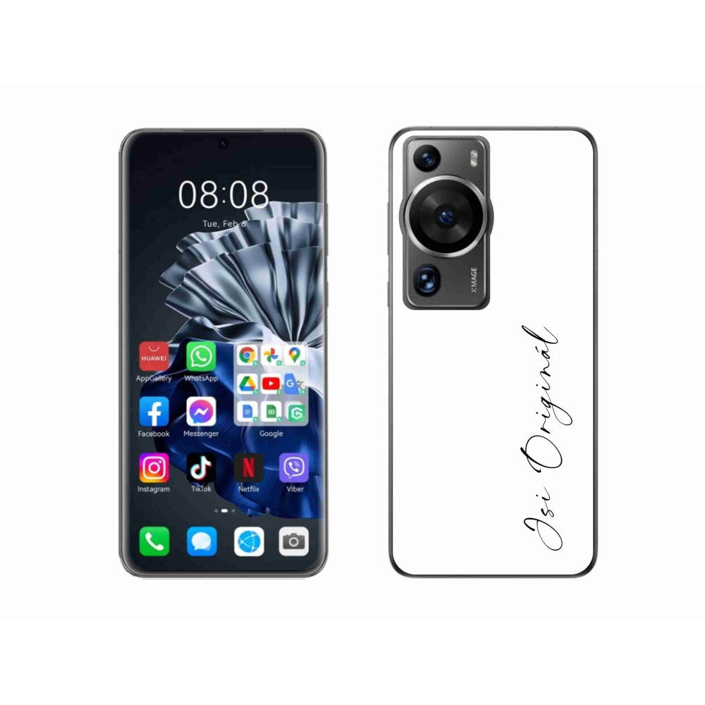 Gelový kryt mmCase na Huawei P60 Pro - jsi originál bílé pozadí