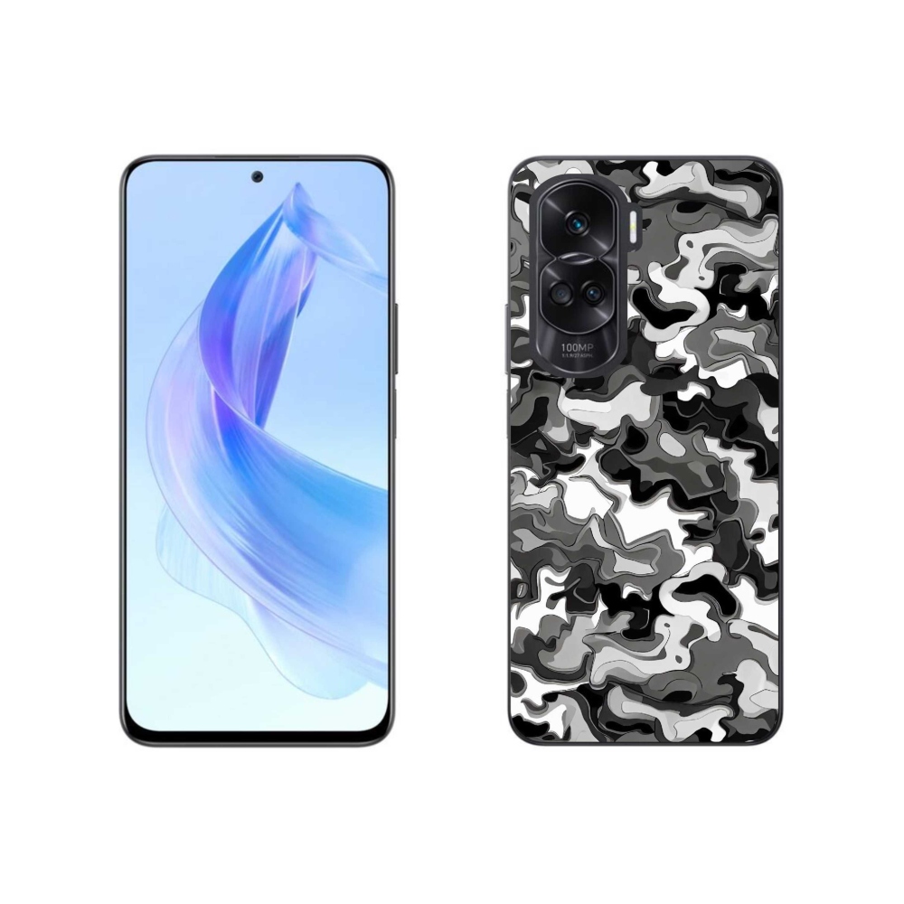 Gelový kryt mmCase na Honor 90 Lite - maskáčový vzor 3