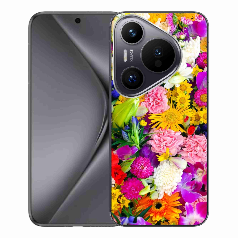 Gelový kryt mmCase na Huawei Pura 70 Pro - květiny 12