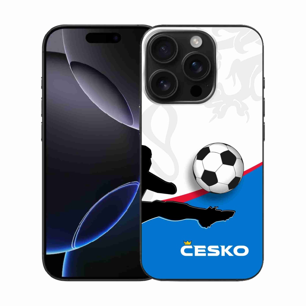 Gelový kryt mmCase na iPhone 16 Pro - fotbal Česko 3