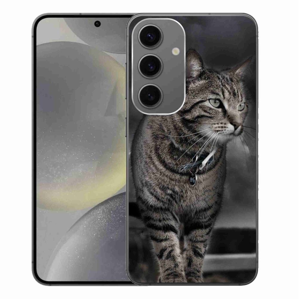 Gelový kryt mmCase na Samsung Galaxy S24+ - kočka