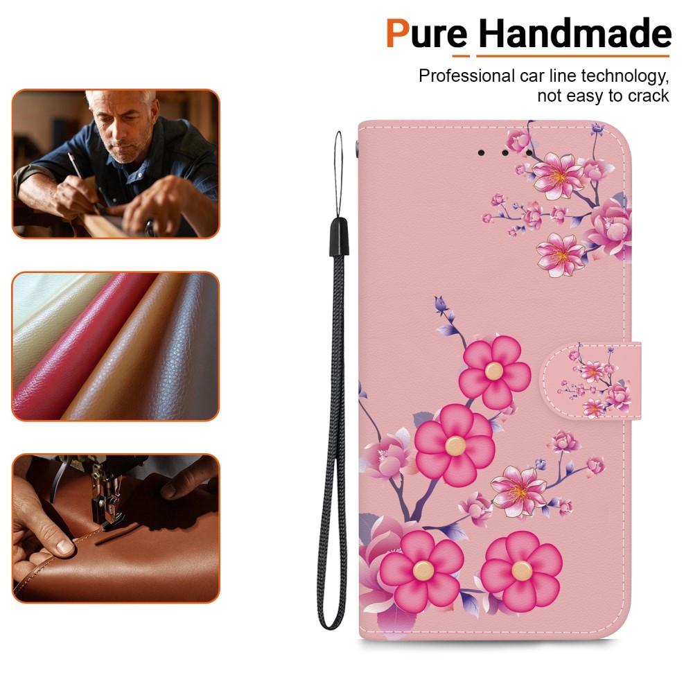 Printern knížkové pouzdro na Xiaomi Redmi Note 14 5G - sakura