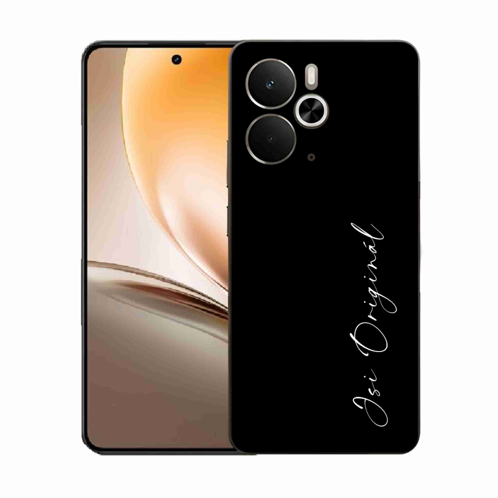 Gelový kryt mmCase na Realme 14 5G - jsi originál černé pozadí