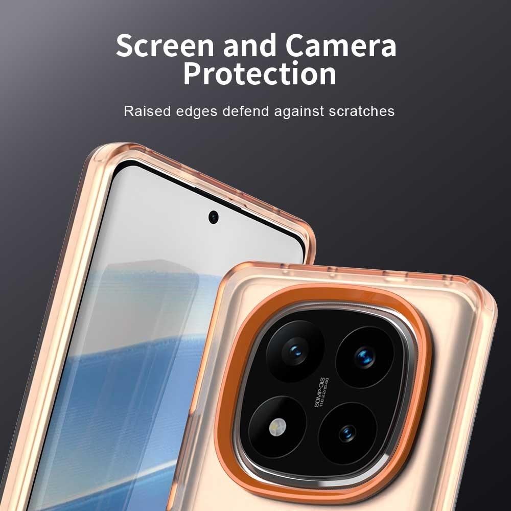 Candy gelový obal s MagSafe na Xiaomi Redmi Note 14 Pro - oranžový