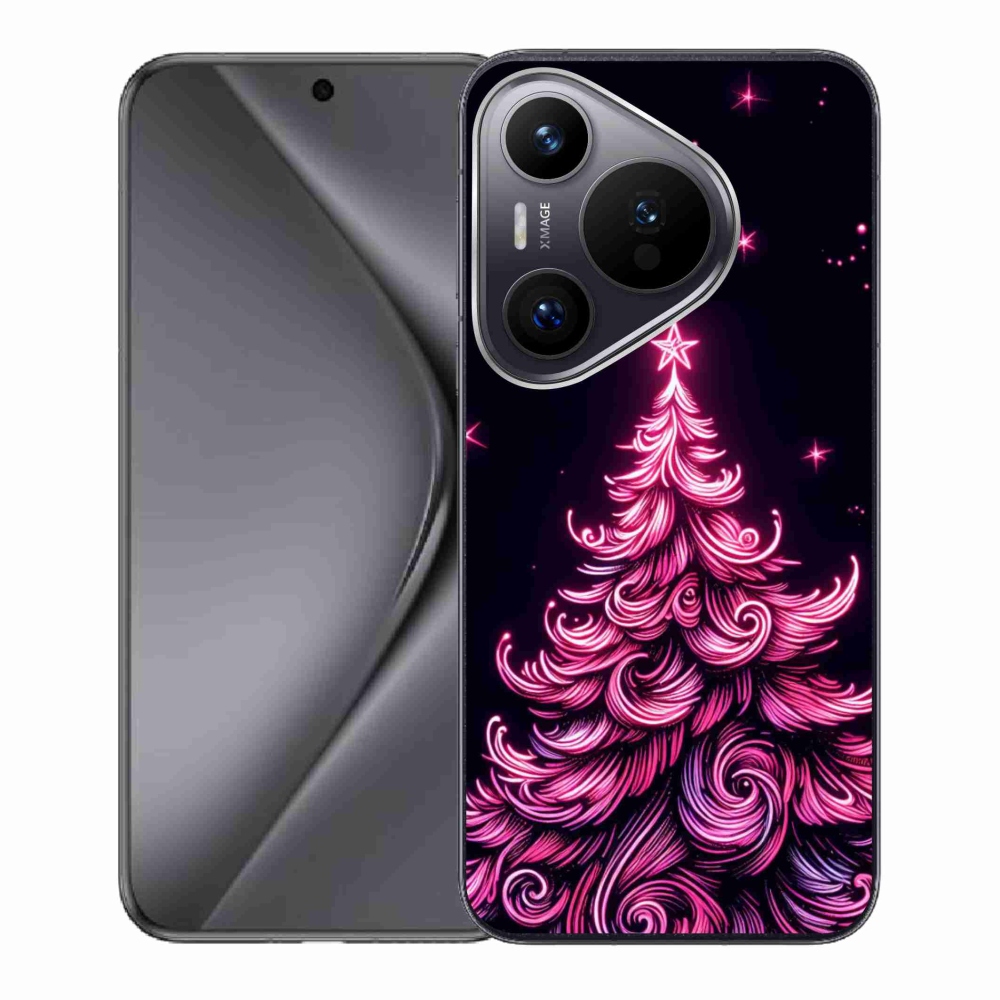Gelový kryt mmCase na Huawei Pura 70 - neonový vánoční stromek 2