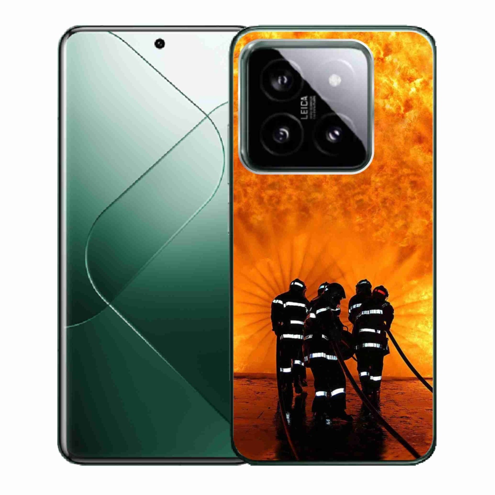 Gelový kryt mmCase na Xiaomi 14 - požár