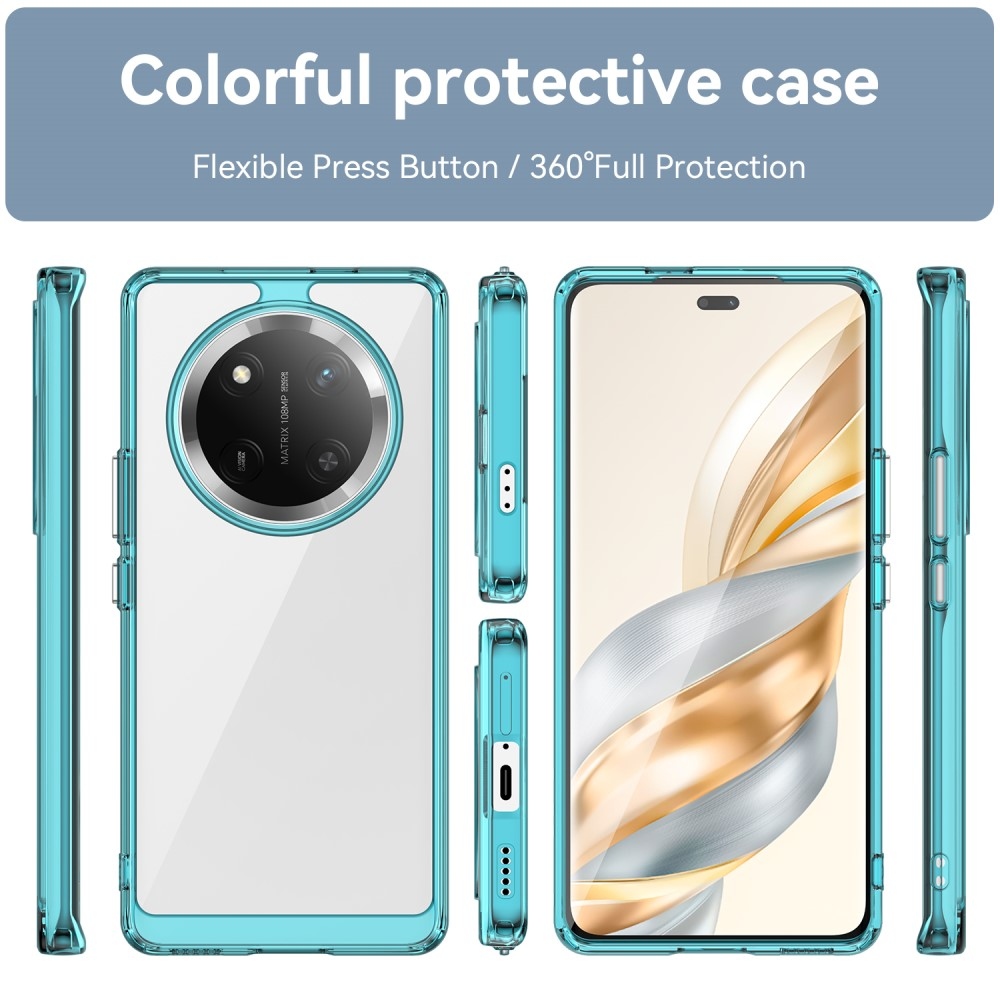 Gelový obal s pevnými zády na Honor Magic 7 Lite 5G - světlemodrý