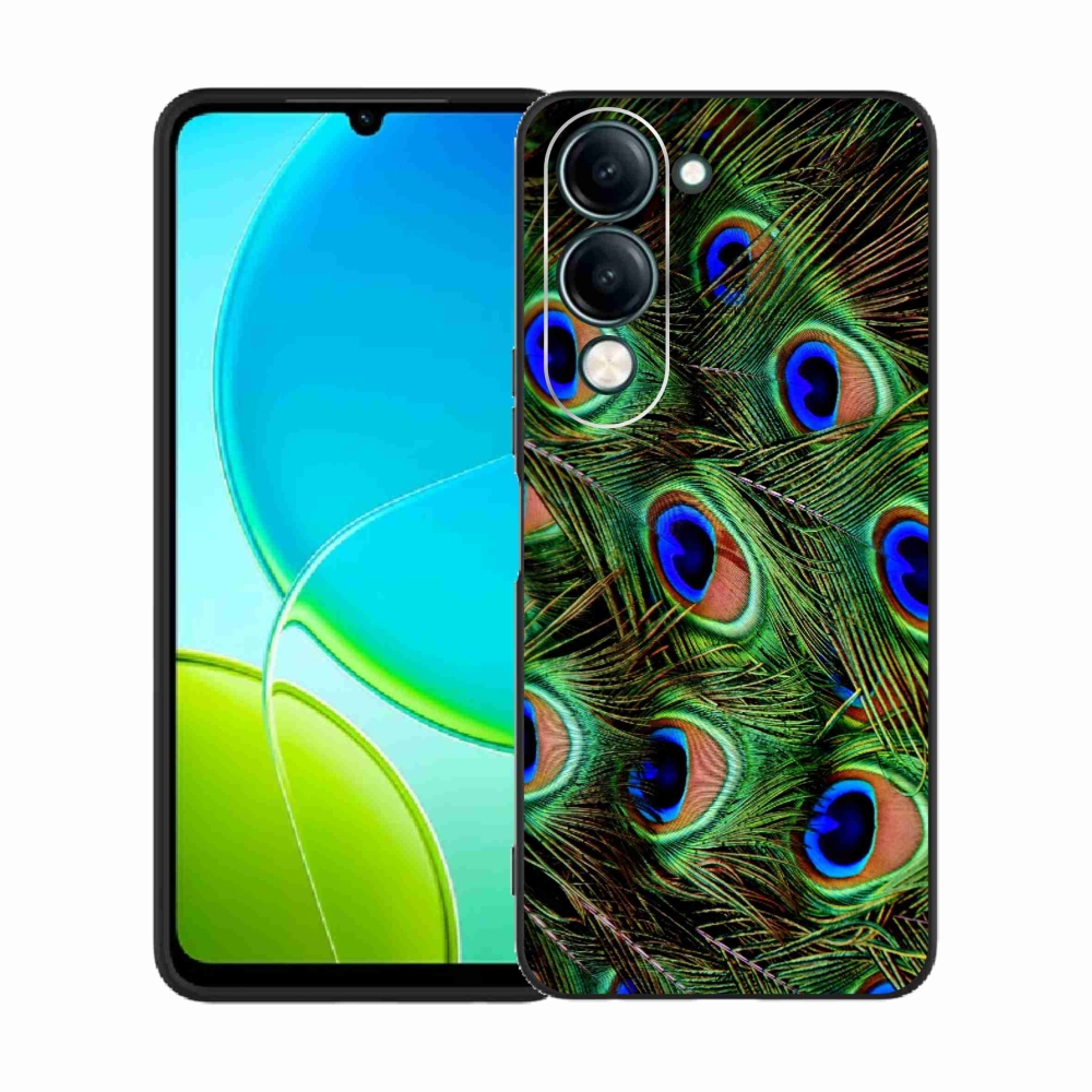 Gelový kryt mmCase na Vivo Y29s 5G - paví peří