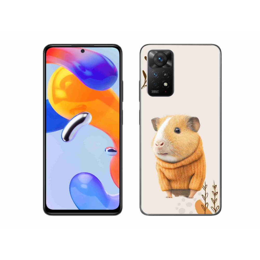 Gelový kryt mmCase na Xiaomi Redmi Note 11 Pro 4G/5G - morče ve svetru